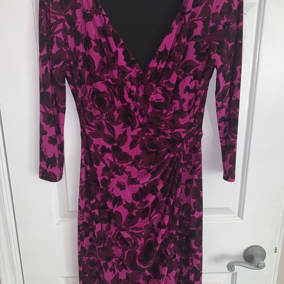 American Living Dresses & Skirts - Purple Floral Wrap Dress